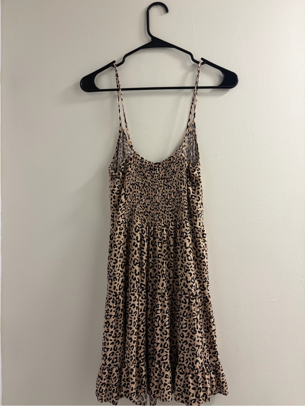 Bluenotes Tan Leopard Print Spaghetti Strap Dress - Picture 2 of 3